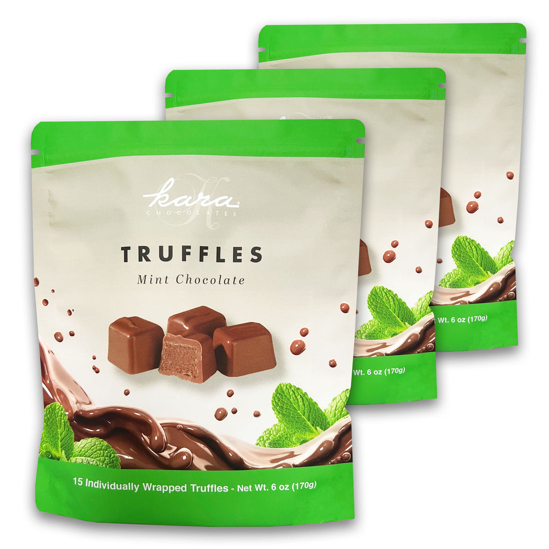 Introducing New Kara Mint Truffle and Sea Salt Caramel Pouches!