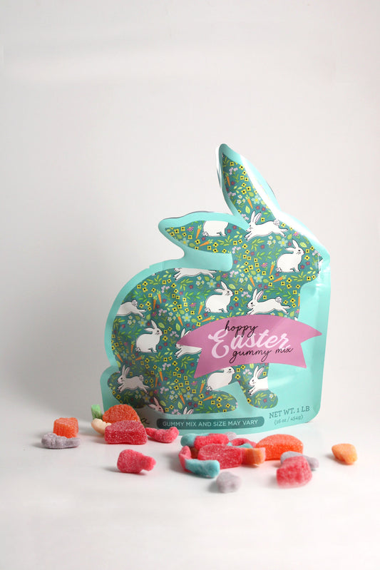 Easter Bunny Pouch - 1 lb Gummy Mix